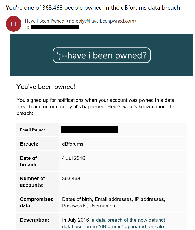 troyhunt's tweet photo. Damn you @troyhunt!!! https://t.co/zyhp60eM9y