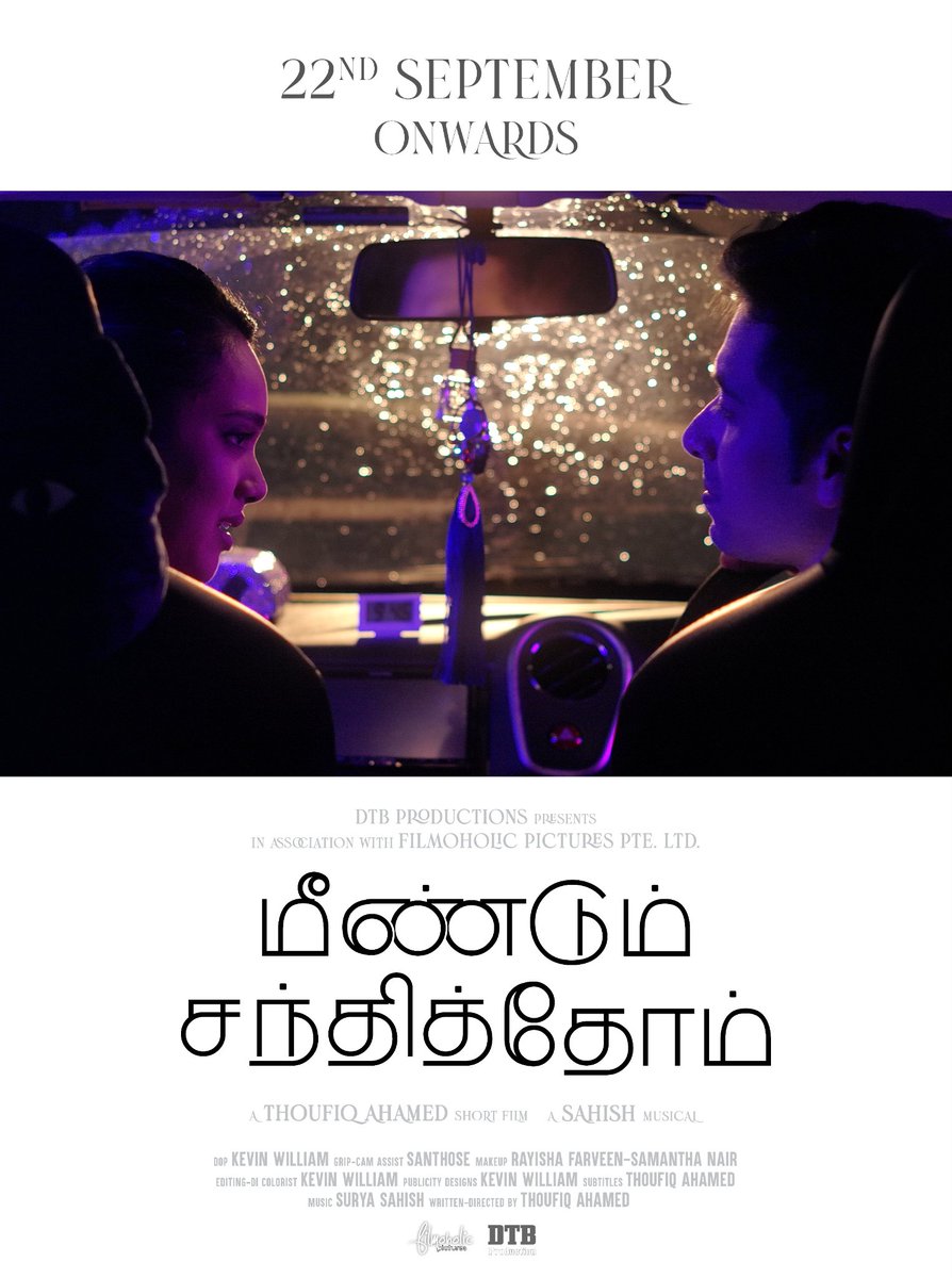 thqthoufiq's tweet photo. 22nd September onwards ✨️ https://t.co/Pekw4X4CIB