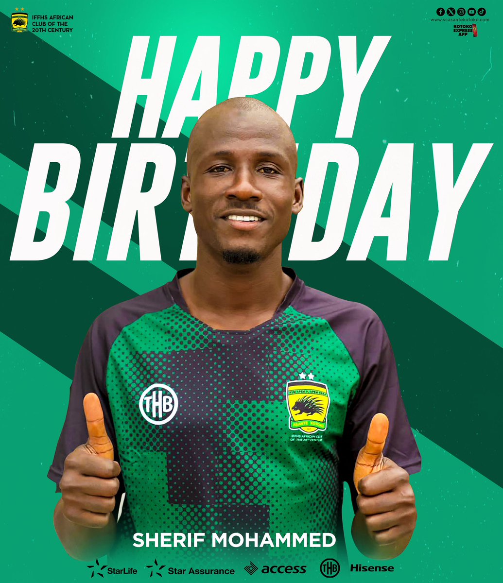 Join us celebrate our multifunctional midfielder <a href="/IamMsheriff/">Mohammed Sheriff</a> 🎉 

Have a Fabulous day Shef  😉😁

#AKSC #Fabulous