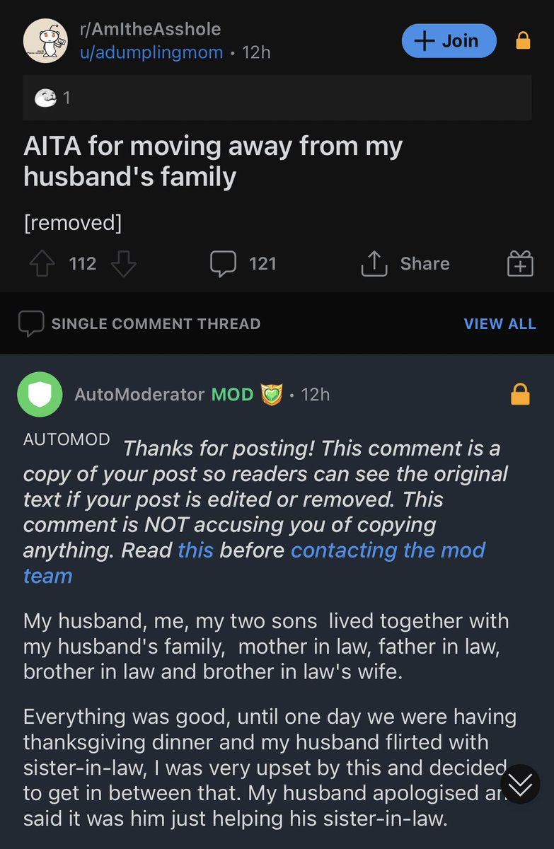 hwngified's tweet photo. in honor of skz family coming back here is when someone posted the entire thing on reddit under the /AmITheAsshole tag 😭 https://t.co/tOtmEkUOHR