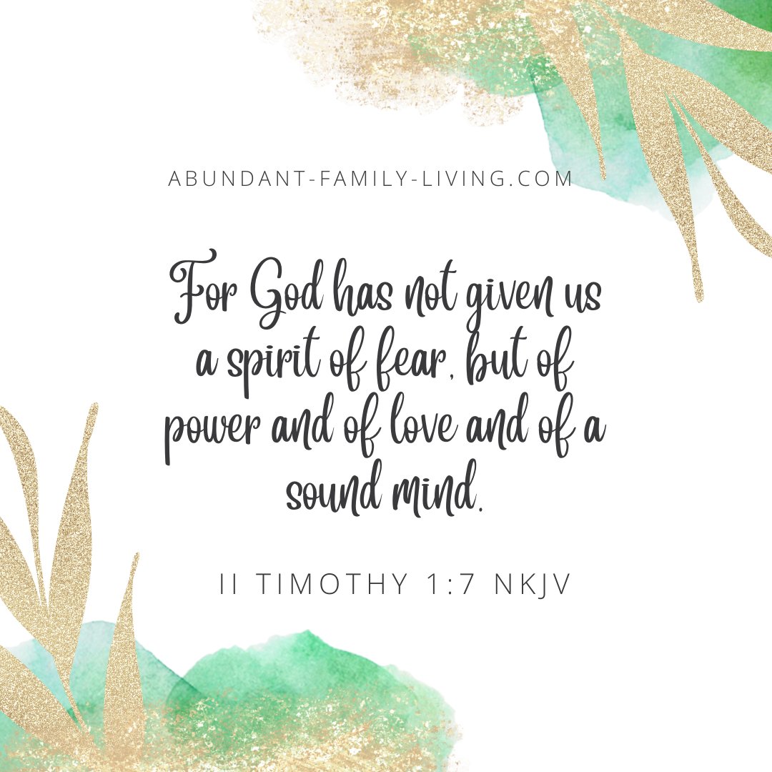 For God has not given us a spirit of fear, but of power and of love and of a sound mind. 2 Timothy 1:7 (NKJV)
#scripture #bible #bgbg2 #faith