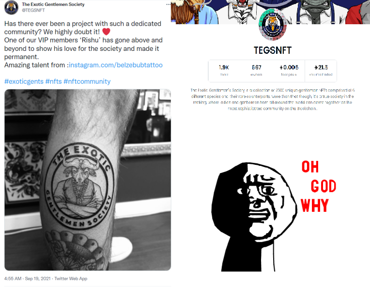 chin up, at least it wasn't to get a whitelist for a straight up rug that failed to mint out