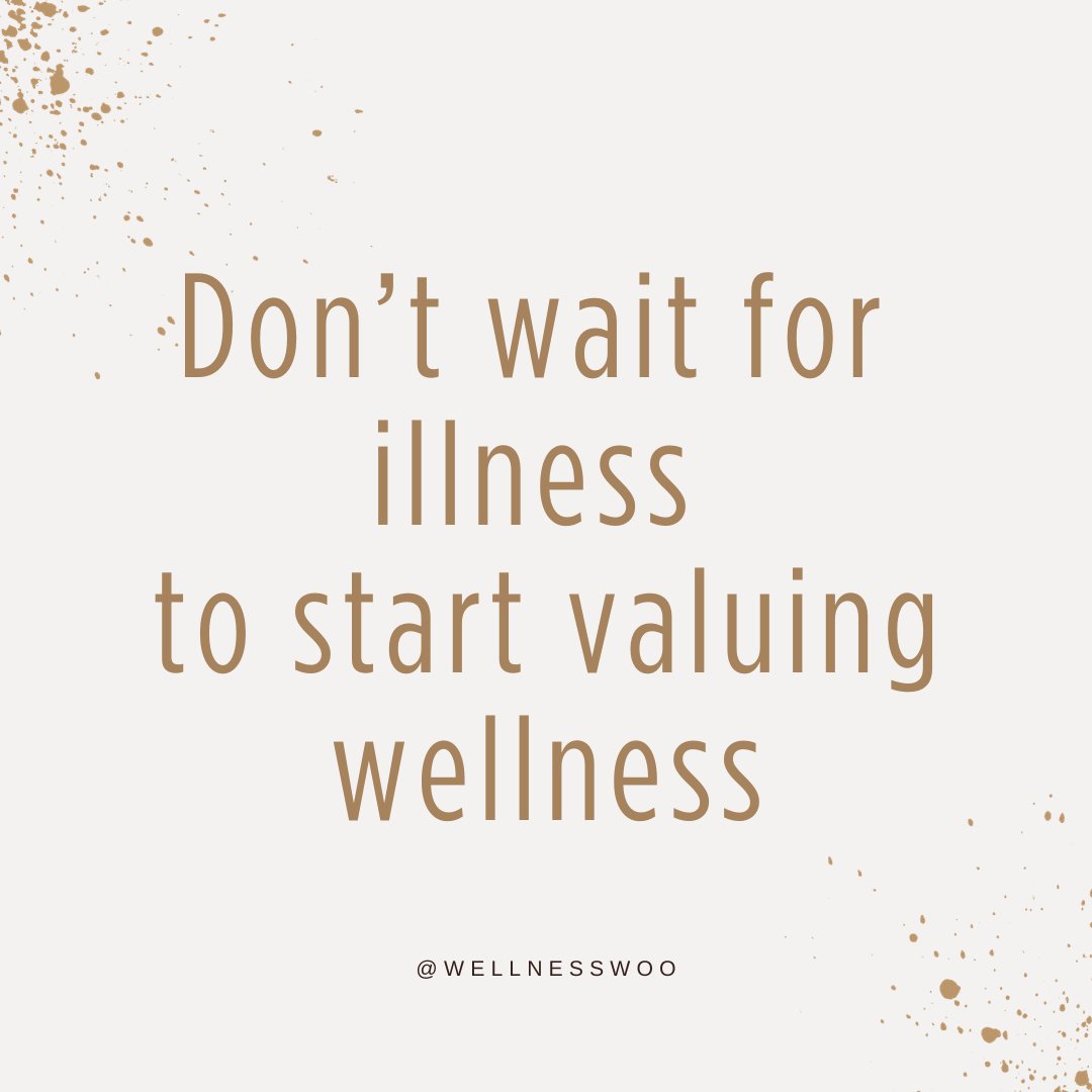 wellnesswoo's tweet photo. Words to live by. Reminds me of Joni Mitchell's lyrics: "...that you don't know what you've got, till it's gone."
Get help valuing your wellness with Write to Feel Right - a 120-day journal  to keep you focused on 8 health pillars, so that you can prioritise your wellbeing.
#endo https://t.co/DMY9V90NXN