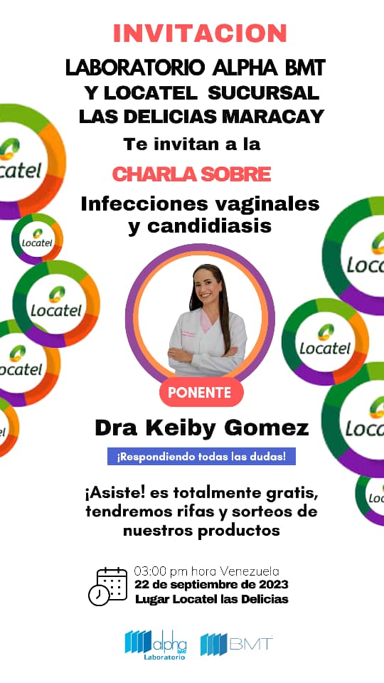 Este viernes en #maracay junto al <a href="/AlphaBMT/">Alpha BMT</a> y <a href="/LocatelVzla/">Locatel</a> tendremos este encuentro

Momento propicio para aclarar sus dudas

Les espero!