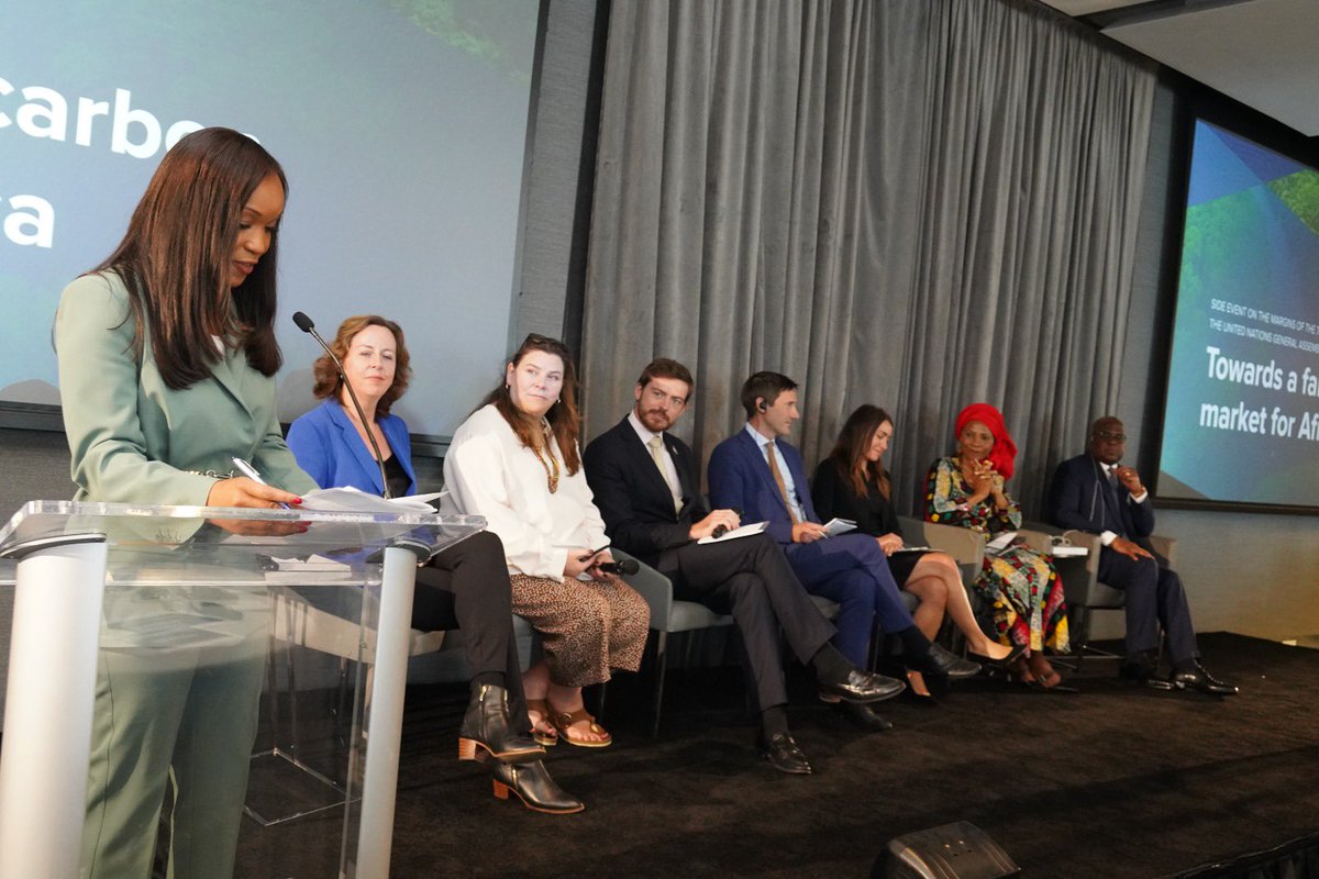 As HE Tshisekedi stressed today: success on dvlpmt requires transforming existential challenges into opportunities for growth. Access to effective &amp; flexible financing is key. I stressed <a href="/UNDP/">UN Development</a> commitment supporting Africa to identify, valorize &amp; cash in on carbon market potential