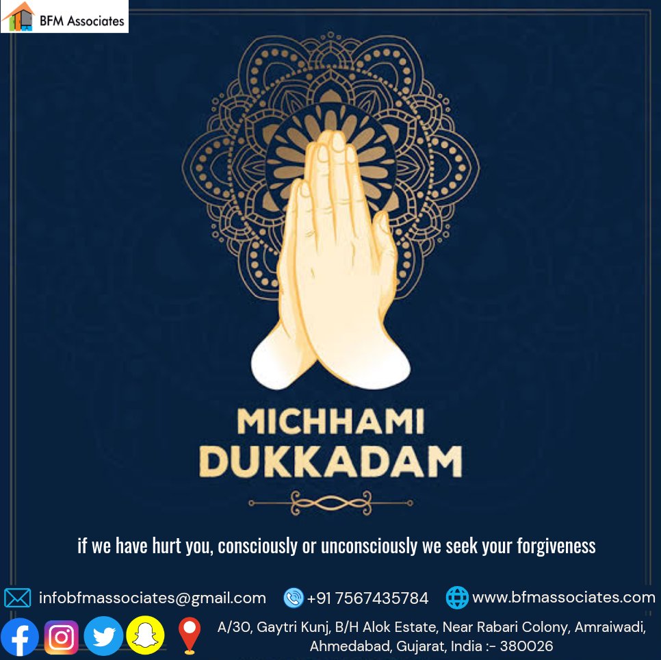 bfmassociates's tweet photo. MICHHAMI DUKKADAM 🙏

if we have hurt you, consciously or unconsciously we seek your forgiveness

#MichhamiDukkadam #forgivness #wednesday https://t.co/Vjk8s8hHnt