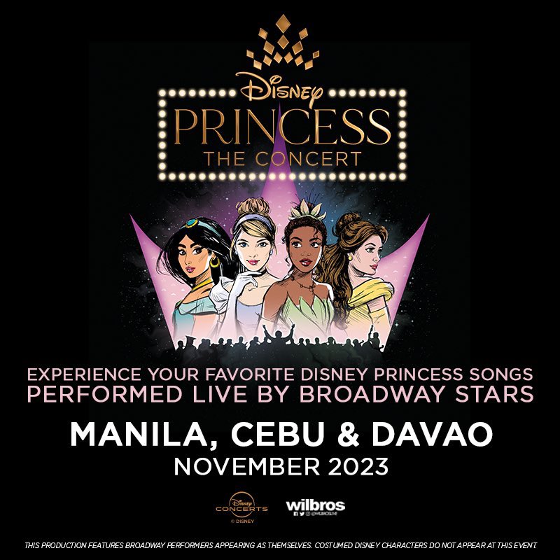 philconcerts's tweet photo. DISNEY PRINCESS - THE CONCERT in Manila, Cebu, and Davao, performed by Broadway and television stars, in November!

Tickets:  September 30, 12NN 
Manila - https://t.co/PyxMlqFMpR
Cebu, Davao - https://t.co/VzjHfK9WB3

@WilbrosLive https://t.co/4Y8m94zOLn