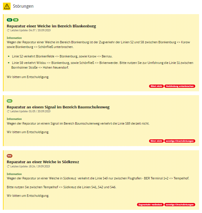 SBahnBerlin's tweet photo. #S2, #S45, #S8 &amp; #S85: Leider gibt es noch einige Reparaturen an Weichen (#Blankenburg und #Südkreuz) und am Signal (#Baumschulenweg). https://t.co/AE9dqJhl41 https://t.co/b9MYAf584h