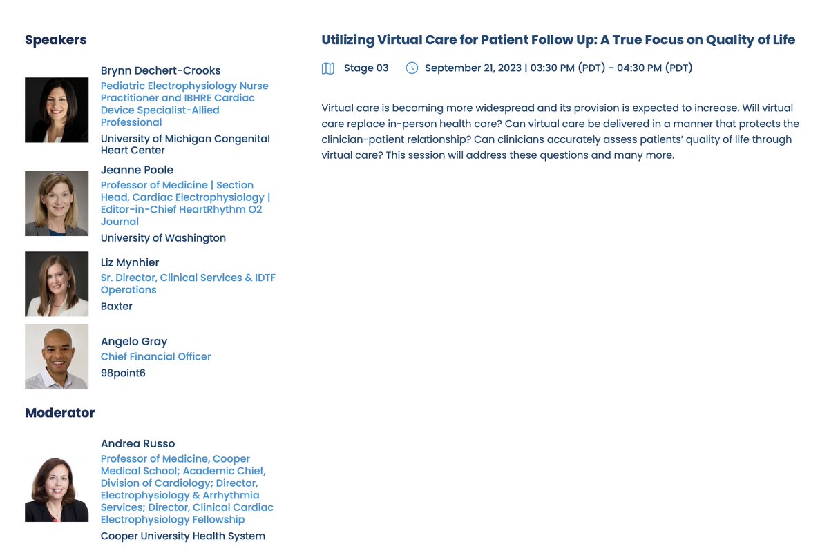 Andrea Russo (@andrearussoep) on Twitter photo Looking forward to the conversation about virtual care to optimize follow-up in the post-COVID era. This is patient-centered care. #HRX2023 <a href="/HRSonline/">Heart Rhythm Society</a> Looking forward to the conversation about virtual care to optimize follow-up in the post-COVID era. This is patient-centered care. #HRX2023 <a href="/HRSonline/">Heart Rhythm Society</a>