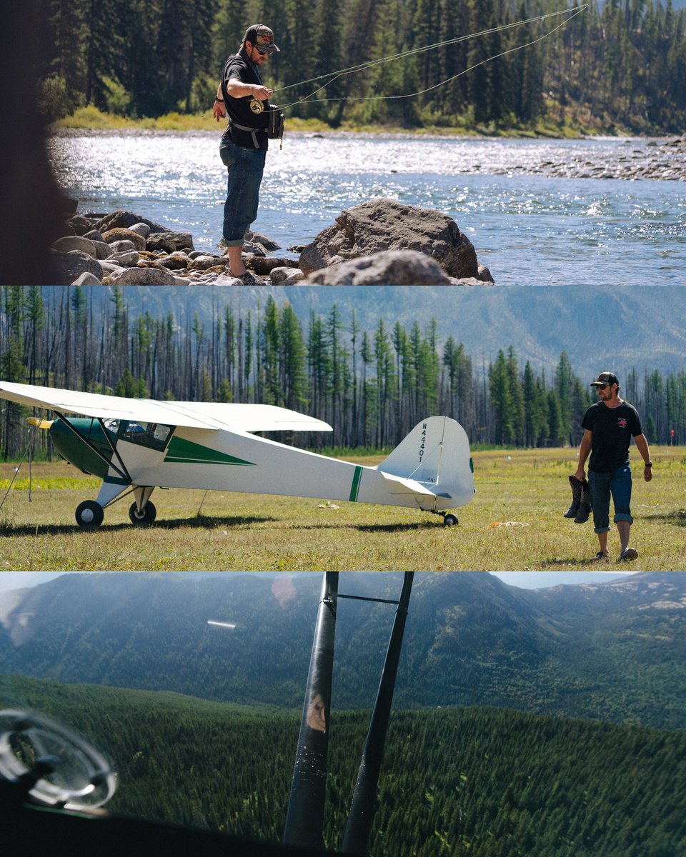 A flight into the backcountry 🎣