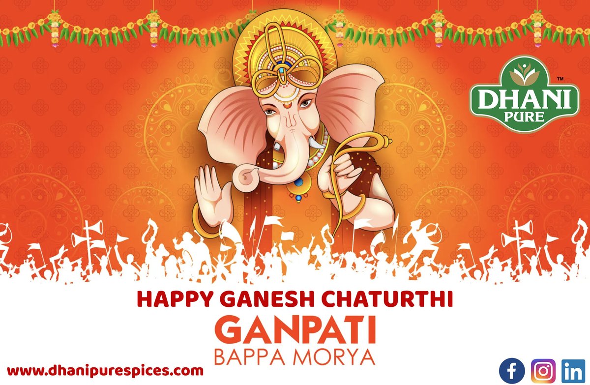 Wish you a very Happy Ganesh Chaturthi!
May Lord Ganesha bless you all with strength and resilience to face challenges and emerge victorious in every endeavour.
Enjoy these days with the warmth and freshness of Dhani Pure Spices!!!
#spices #ShubhangiAtre #ganeshchaturthi
