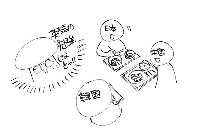 会社での昼休みにそれぞれ違う国籍を持った人同士で日本語じゃなくて英語で話したんが..!面白い経験でした..!。やっぱ外国語の会話楽しいです!。 