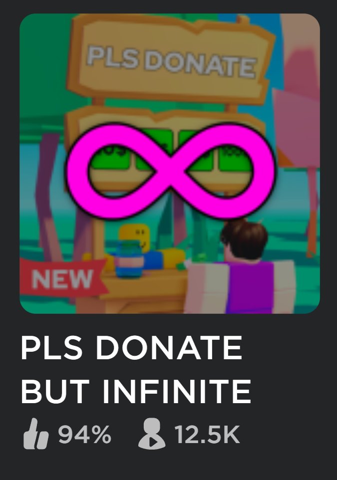 Pls Donate Poster  Roblox Item - Rolimon's