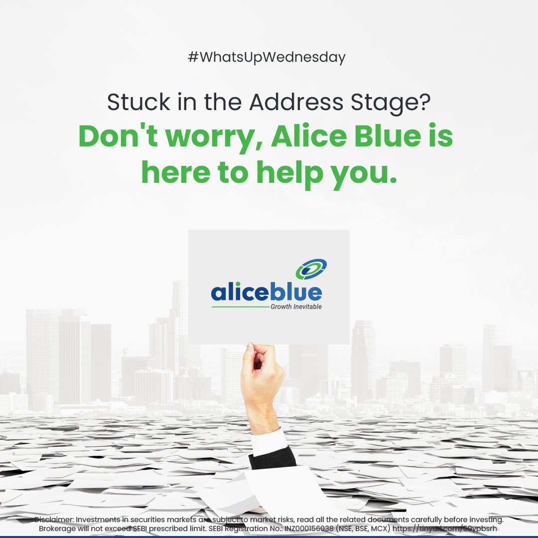 aliceblue_india's tweet photo. Explore a tailored path and discover a seamless account opening journey curated exclusively for your needs with #AliceBlue's #EKYC app
Disclaimer- https://t.co/OPoiwLb9jN
#stocktrading #stockmarket #analytics #NSE #BSE #MCX #stockbroker #demat #openaccount #joinus #sharemarket https://t.co/PYmmbTMXx3