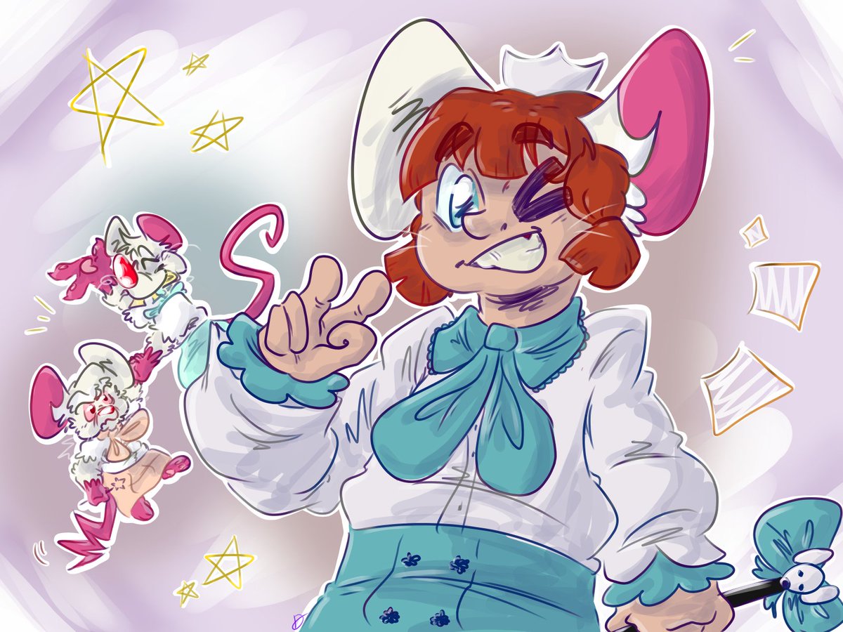 tired_enby's tweet photo. MAGIC MICE WOO
this peatb au created by @artizonka !! pls go check out their art hehe

#peatb #pinkyandthebrain #rebootpatb https://t.co/Ic77d0eChG