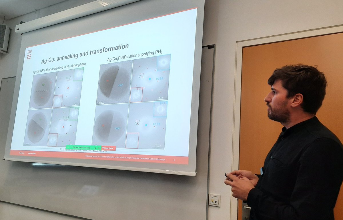 nanobayer's tweet photo. Great to have had Michael Seifner @seifner_m from @DTUNanolab visiting for invited seminar at @tu_wien! Thanks for great talk about his exciting work on Fundamental Aspects of Catalysis Enlightened by In-Situ Studies in the Environmental Transmission Electron Microscope! 🎓👍😃 https://t.co/VV4BRajh6T