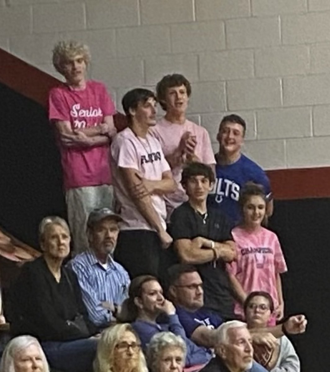 vb_western's tweet photo. 2 special shout out.. these students were awesome tonight at the game. You guys rocked it!!! 
Also the choir did an amazing job singing the National anthem. Thank you!! ❤️🏐🎵@edwardss18 @Panthers_AD https://t.co/YbRTjFdWS2