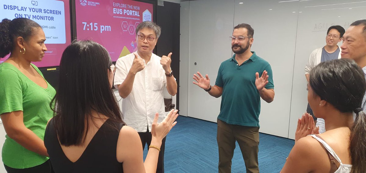 yechile's tweet photo. Agile meetup Hong Kong.
Practicing Agility through improvisation games.
Hosted at AIA and facilitated by Ben from PaloIT. https://t.co/LTYunFSxJO