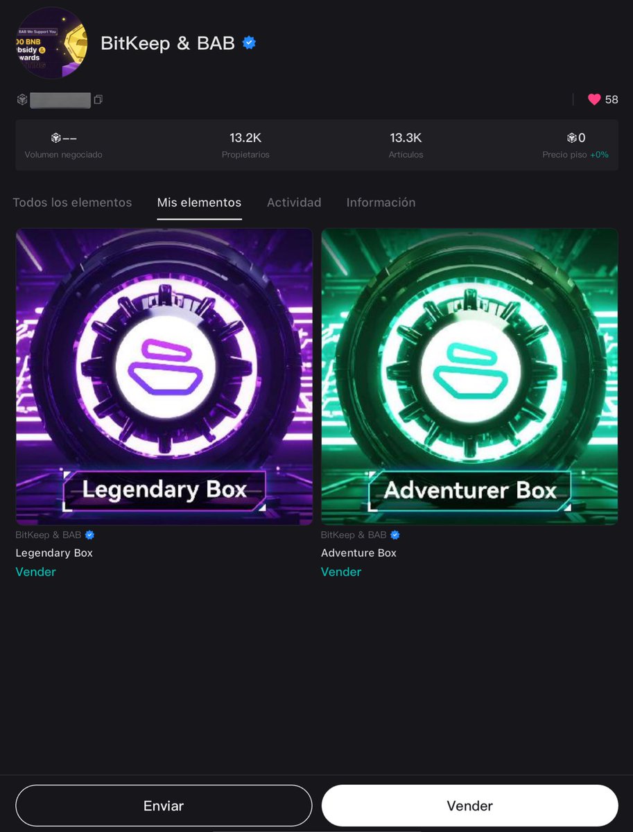 OzCastillo's tweet photo. Ya tengo la #LegendaryBox 🟪🆒🫡💪🏽🤩😁💯🫰🏼🤓‼️.

La compré económica en el #BitgetWallet #NFT #Marketplace 💵🎨💜💚😀👍🏼

#Airdrop 🔜🎊🔥🚀💸🤑👌🏼#Bitget #Zebec #BitKeep #BNB #NFTs #NFTCommunity #NFTFam #NFTFamily #NFTArt #Web3 #CryptoTwitter #Cripto #Criptomoneda #Criptomonedas 💎 https://t.co/BUjhBuLH8a