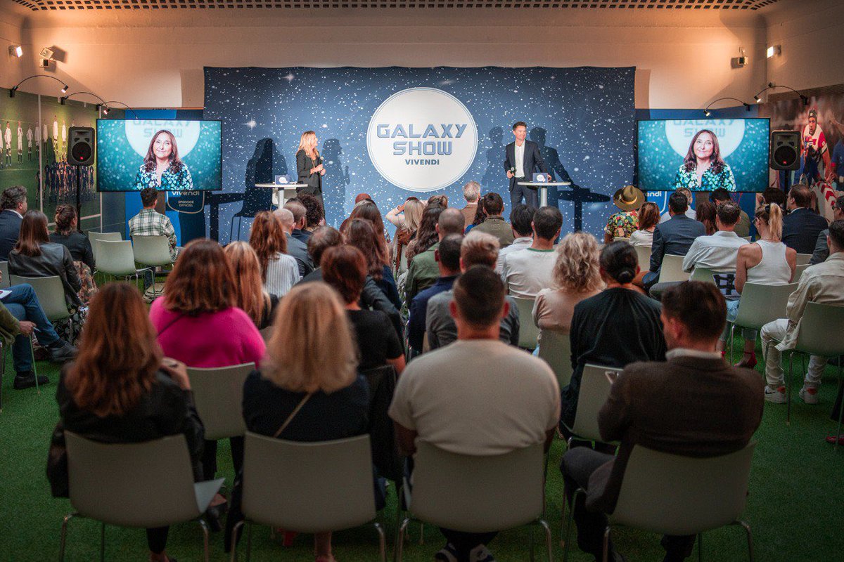 vivendi's tweet photo. Ce matin, commence la 2ème édition du #GalaxyShow sur le thème "Passion Sport" avec @astridbard, en tant que modératrice. 

🚀 Objectif : susciter des synergies entre les entités du groupe et mettre en avant nos expertises pour créer de nouvelles opportunités. https://t.co/L0c289Y14M