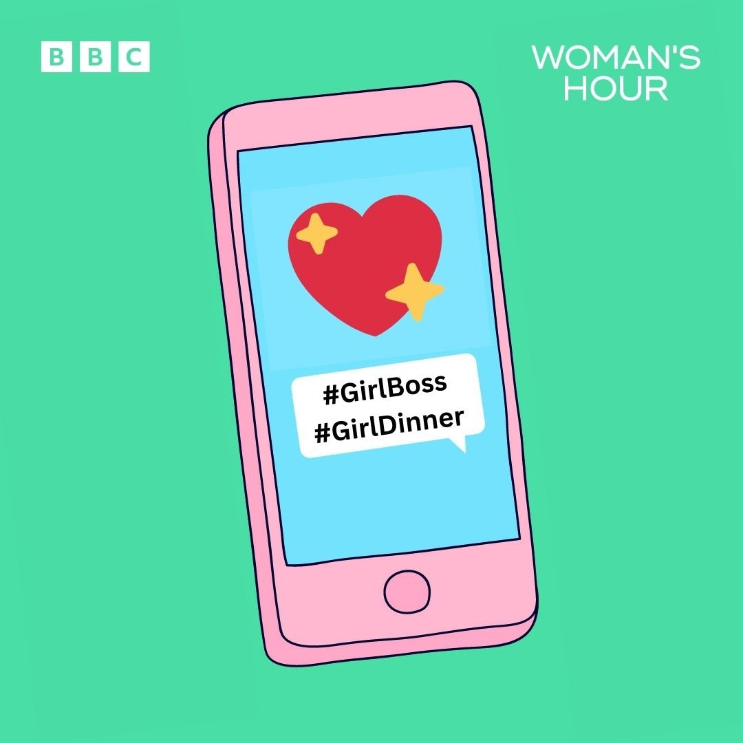 BBCWomansHour's tweet photo. ❓You’ve heard of “girl dinner”, “girl math” or going on a “hot girl walk”, but are these viral trends about reclaiming girlhood, or are they infantilising? 

@Emmabarnett talks to @DrPragyaAgarwal and podcast host @oenoneforbat about what’s behind them ⬇️