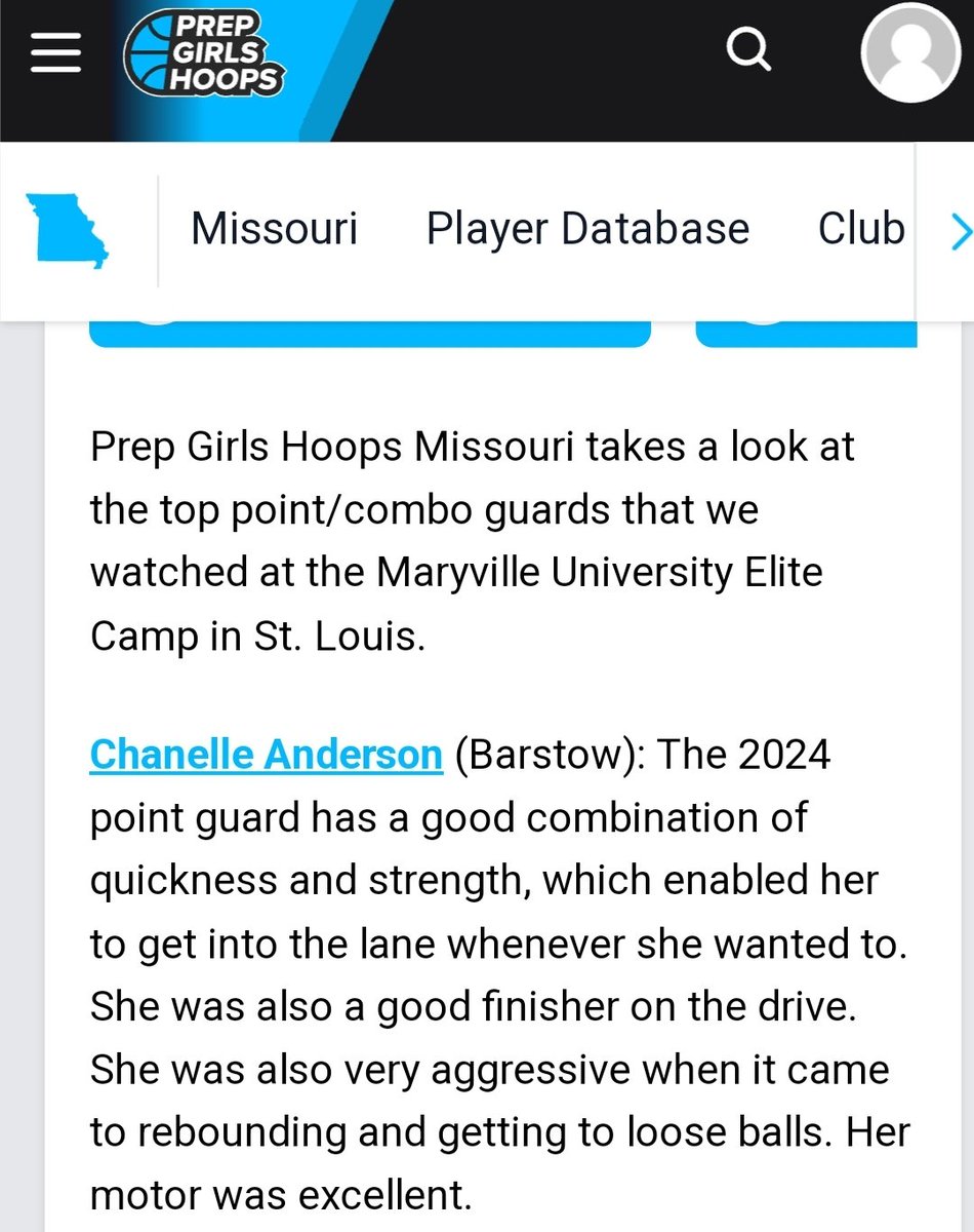 Keep working <a href="/NellyA_23/">CHANELLE ANDERSON</a>! &amp; Big shoutout <a href="/PGHMissouri/">Prep Girls Hoops Missouri</a> for the write up.