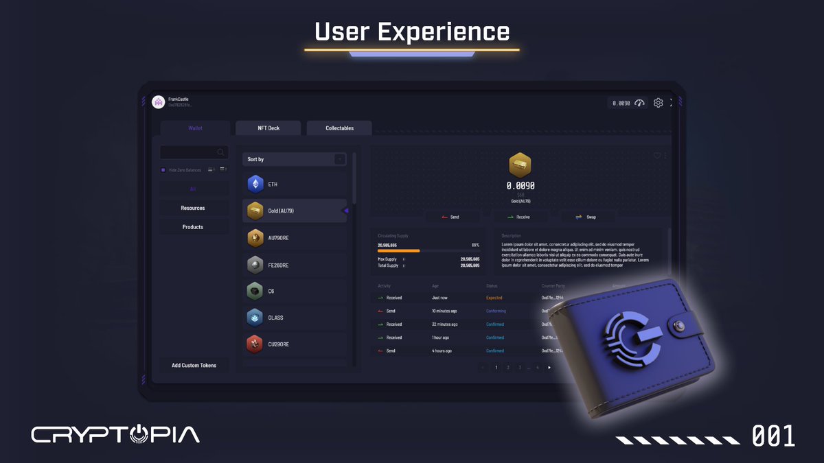 HFBonnet's tweet photo. 2/7: User Experience: Traditional #Web3 games interrupt your flow with external wallets. Not at #Cryptopia. Our multi-sig wallet ensures a seamless, immersive experience. #UX #Web3 🎮🌐 https://t.co/2hdXiDzSuN