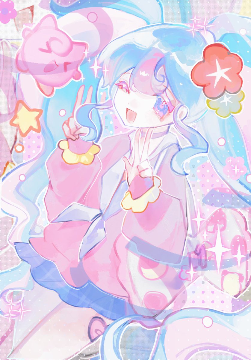 #miku #Miku #mikufanart #art #digitalart #kawaii #Pokemon #pokemonmiku #drawing