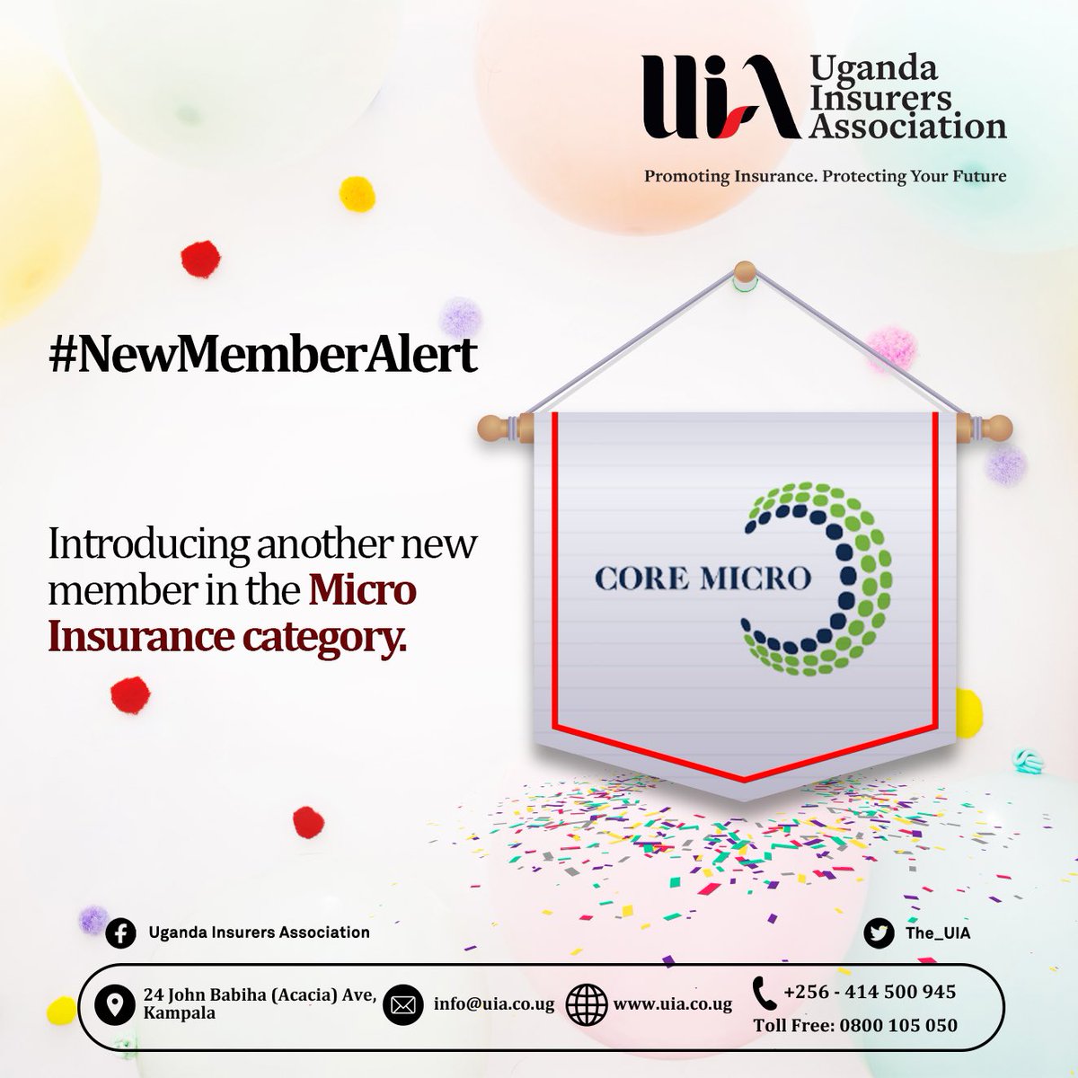 The_UIA's tweet photo. #NewMemberAlert
As the saying goes, the more, the merrier!It is therefore with great pleasure that we announce another new member in our Micro Insurance category: Core Micro.
#UIA #CoreMicro #MicroInsurance #InsuranceGrowth https://t.co/ZEyRXvydhs