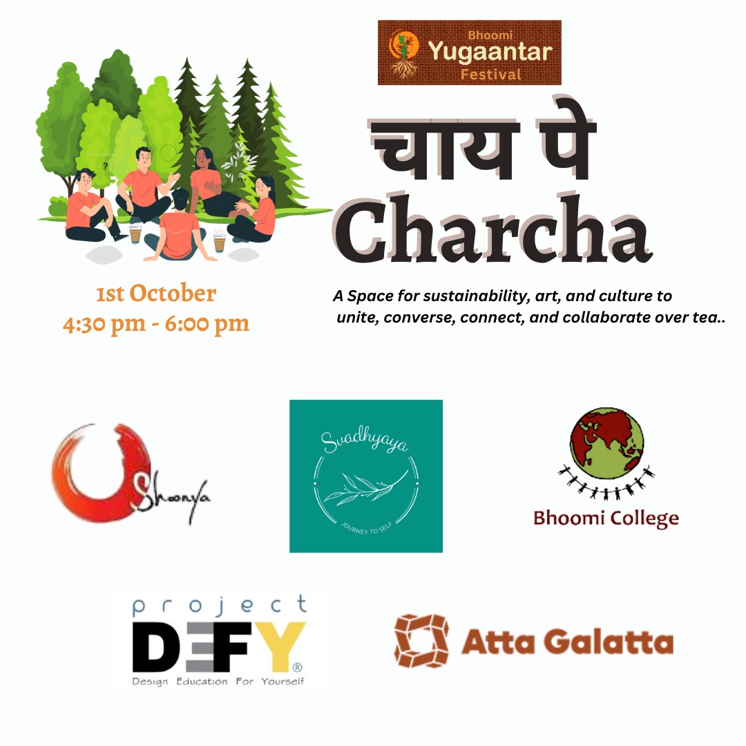 At Chai Pe Charcha, we wish to create a welcoming space where individuals who are co-creating community spaces for culture, art, education and sustainability can connect, engage in meaningful conversations and potentially embark on collaborative ventures, all over a cup of tea.