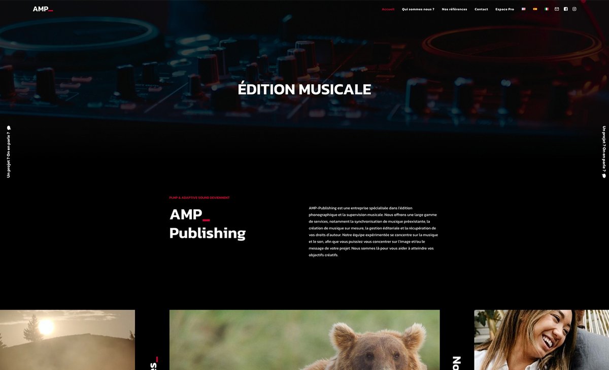 New #Site on our #Gallery : AMP-Publishing
by Agence Bad Monkey @badmonkeyagency
websurl.com/website/1247/a…

#amppublishing #phoneographic #phonographicpublishing #musicsupervision #synclicencing #executiveprotection #sounddesign