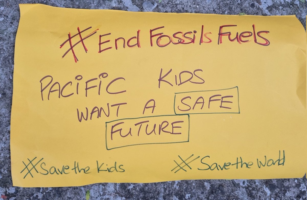 Naya & Cullen (& Liki 🐕) are joining people from around the world demanding their right to have a future 🌎 which is only possible if we #EndFossilFuel and call for #ClimateJustice  #ClimateWeek2023