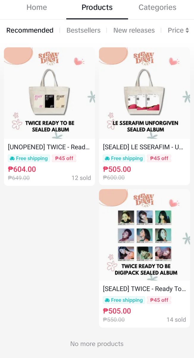 strawbaerikart's tweet photo. DISCOUNTED SEALED KPOP ALBUMS

AVAILABLE ALBUMS: JIMIN FACE, JISOO ME, ITZY CHESHIRE, BSS SECOND WIND, SVT FML, RV BIRTHDAY, LE SSERA UNFORGIVEN, TWICE RTB, TXT TEMPTATION 

Buy 1 Get 1 Unsealed Album

Available on Tiktok shop until September 25.

See thread below for the links! https://t.co/bWxDBH5JXL