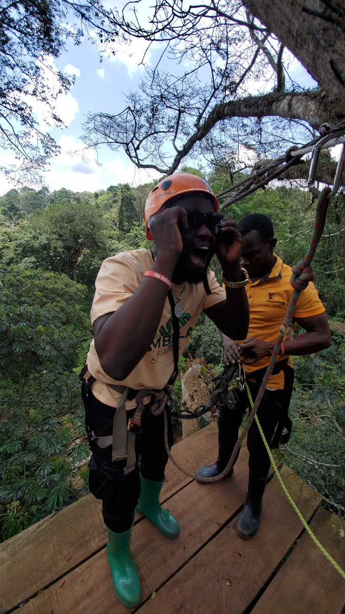 'Feeling on top of the world after my Simbula experience at Griffins Camp~Dj Martinez' If you are lukin 4 an unforgettable travel experience , join us on our next trip and discover the beauty of Aruu falls #TravelAdvisory #TravelTheWorld #Traveler #simbulasafaris