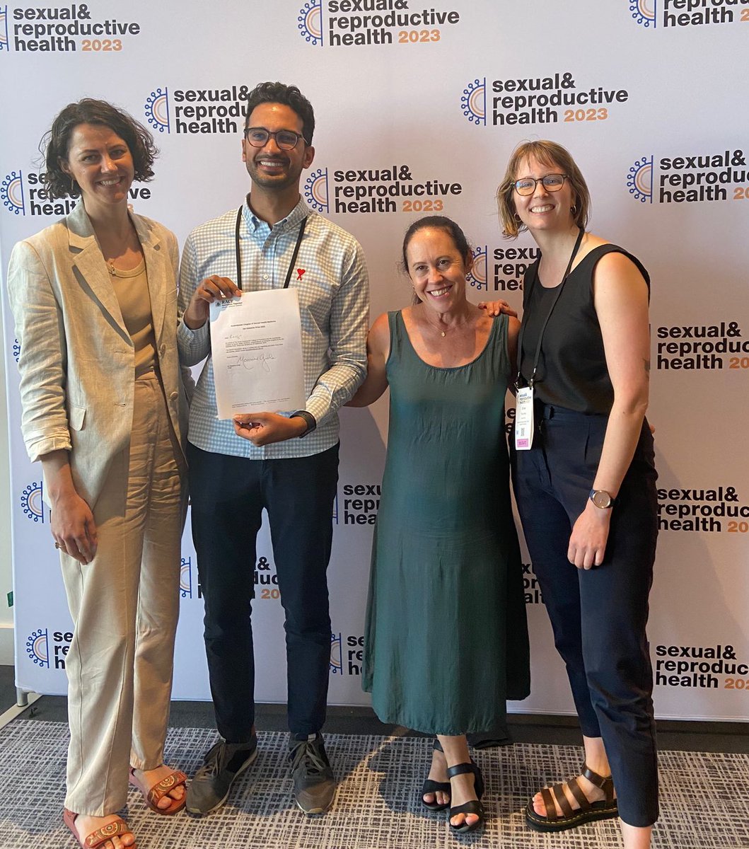 Also proud of @DrRanjitSamra who was the recipient of the Jan Edwards Prize awarded for the best research-based abstract oral presentation by a registered Australasian Chapter of Sexual Health Medicine (AChSHM) trainee @RACGP @ASHMMedia #ASRH23