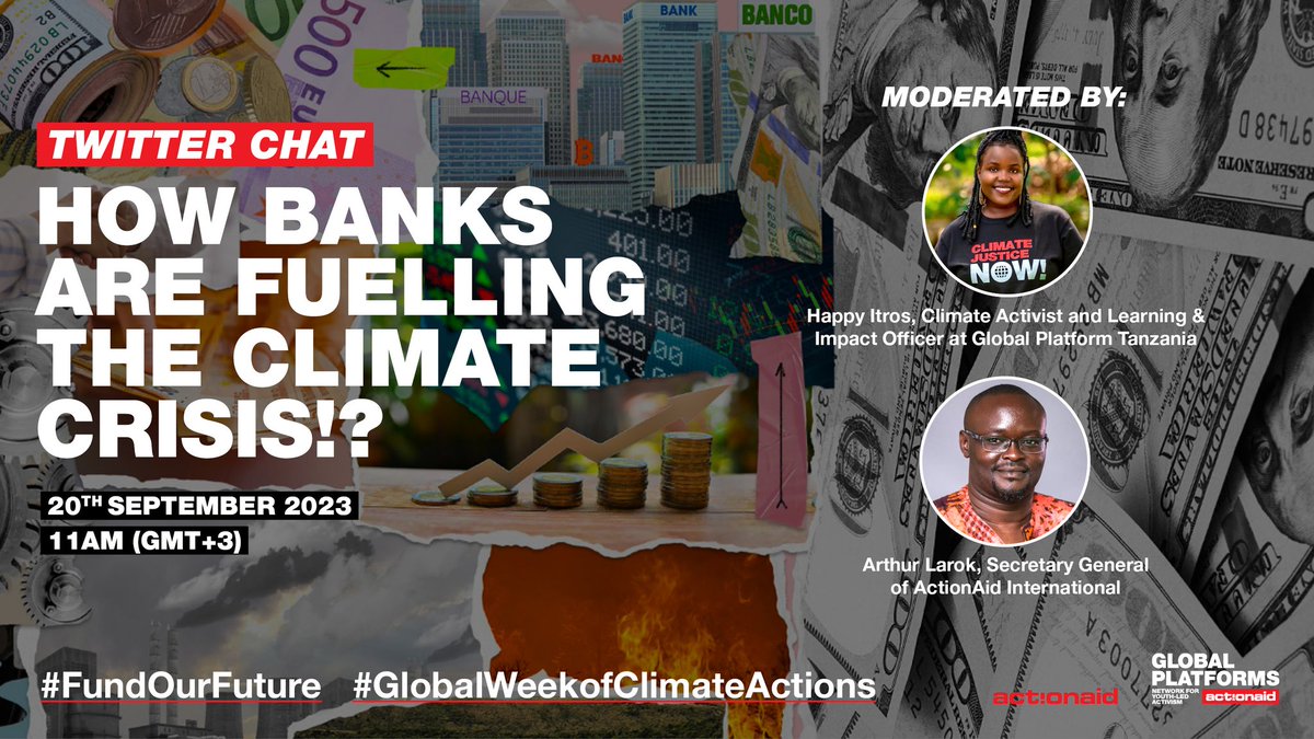 For many decades, banks have been financing business that are big contributors to Climate change. Join us to know how this has been happening and this can be reversed.

#FundOurFuture #GlobalWeekofClimateActions