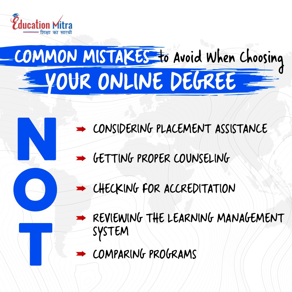 education_mitra's tweet photo. Common Mistakes to Avoid When Choosing Your Online Degree!
.
.
Trust #Educationmitra is a reliable source of education that will provide you with the best possible online learning experience.
.
.
#education #distanceeducation #DistanceCourses #onlinelearning #onlinecourses https://t.co/uTGngeztLA