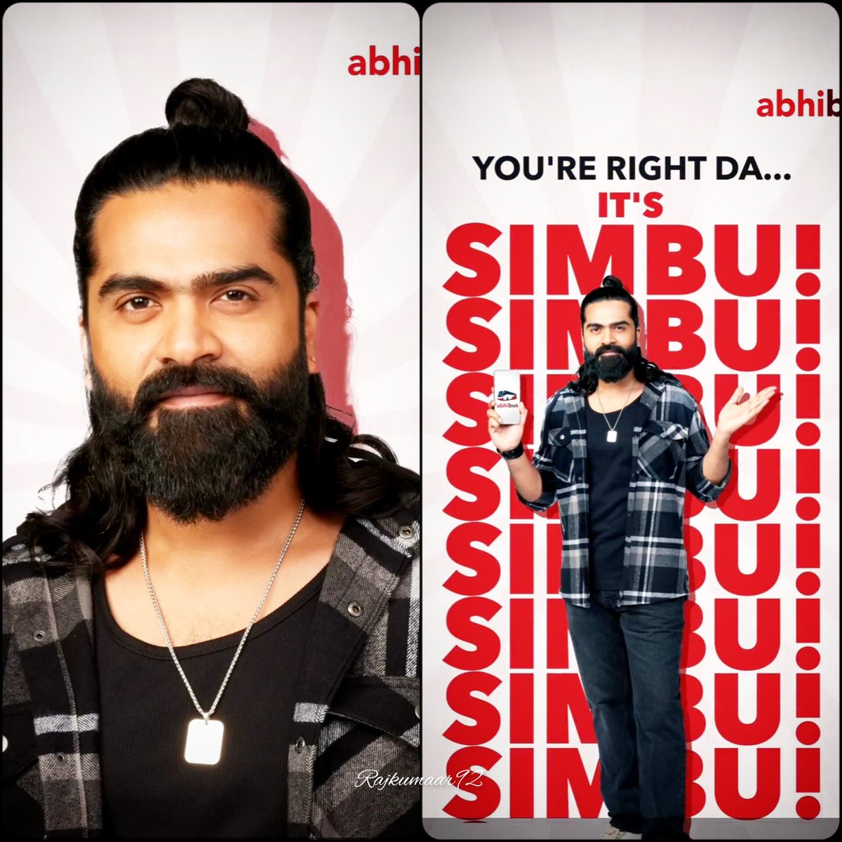 CinemaWithAB's tweet photo. #SilambarasanTR - The brand Ambassador of Abhibus🌟
His look for #STR48🔥🔥 https://t.co/jS5EAEF90E
