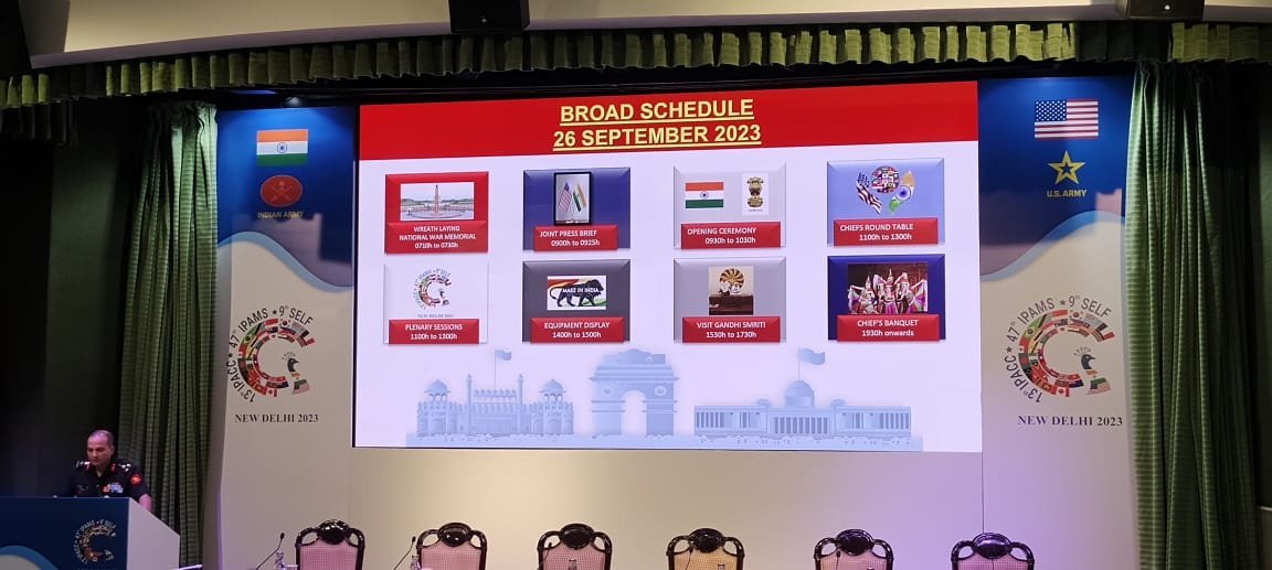 airnewsalerts's tweet image. Two day Indo-Pacific Armies Chiefs Conference (IPACC) will be held at Manekshaw Centre in New Delhi from September 26-27, which will be attended by army chiefs of 30 Indo-Pacific Regions to discuss the issues of mutual interest in the Indo-Pacific Region and the role of military…