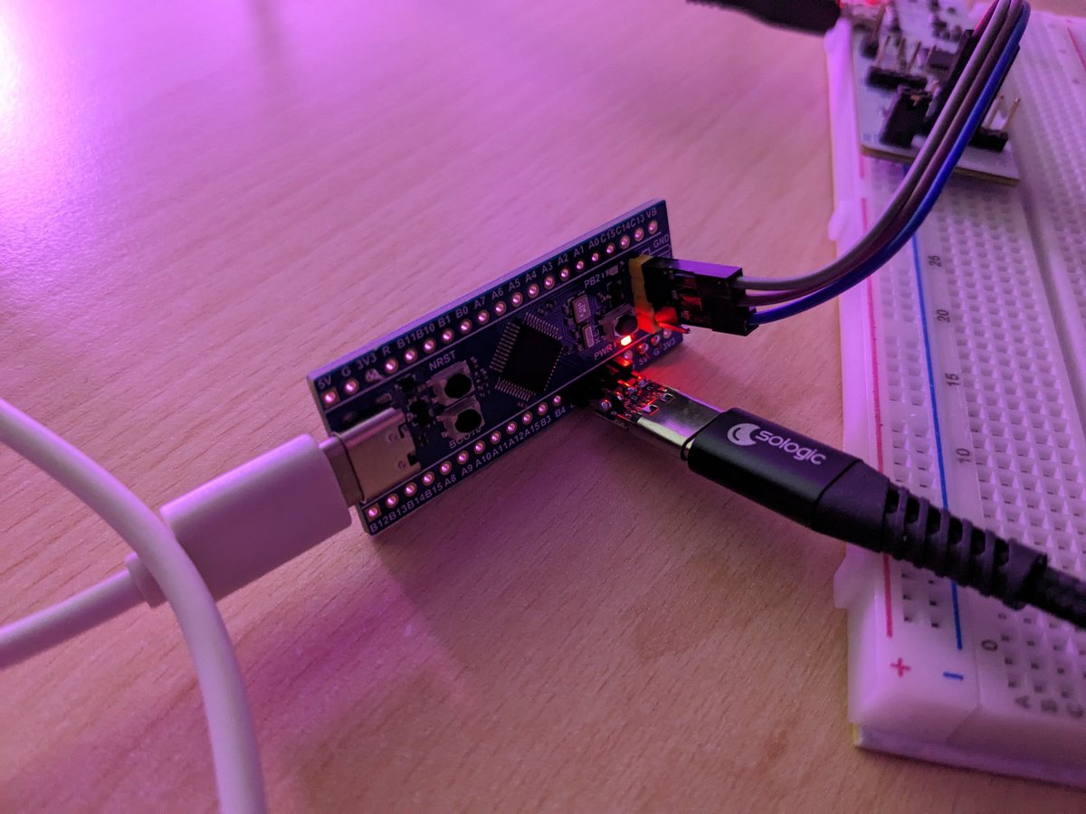 mupfdev's tweet image. I enclosed an MPU-6050 accelerometer and gyroscope in a 3D printed case and connected to an #STM32 microcontroller via I²C using a USB-C cable. Why? Because I think head tracking on the #Xbox is a damn good idea. #MSFS2020
