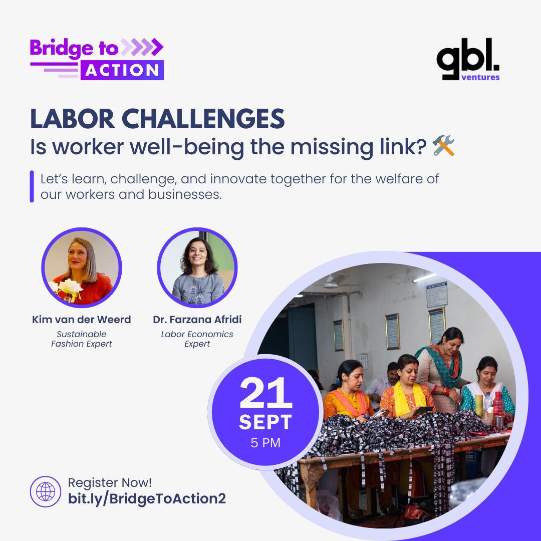 cecfee's tweet photo. Join Dr. #FarzanaAfridi at GBL Ventures' next #BridgeToAction event to share your concerns, ideas,& insights about everyday #labourchallenges & the power of potential solutions
👉#Register : https://t.co/rTV7QL4C3r!
#Manufacturing #WorkerWellBeing #WorkerVoice #BusinessSuccess https://t.co/0Vxw6xTCJd