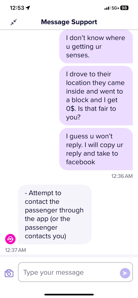 aditya0423's tweet photo. @AskLyft 
One worst Lyft rep. Ever. https://t.co/8vBiC2mixY