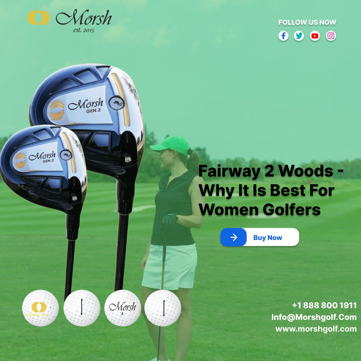 MorshGolf's tweet photo. With adjustable loft and swing weight, Ladies can rule the fairway with MorshGolf’s women’s fairway 2 Woods. Grab your club with a dozen free golf balls now!
Visit: https://t.co/ELFBzPGIjX

#golfing #golf #golflife #golfer #golfswing #golfstagram #instagolf #golfcourse https://t.co/YONMbbV63h