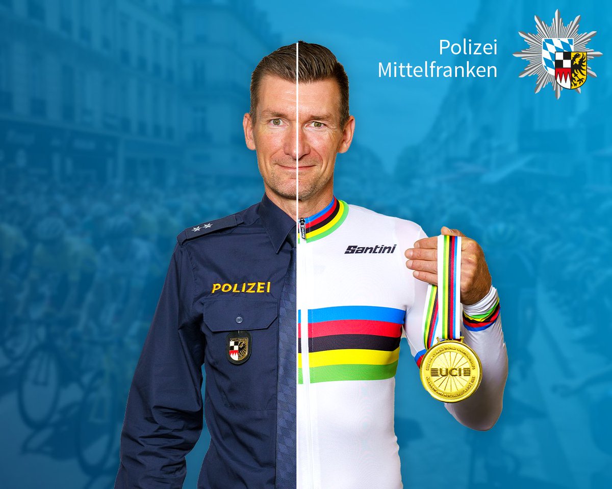 PolizeiMFR's tweet image. Wir stellen unseren Kollegen Matthias Schindler vor - Polizist &amp;amp; Para-#Weltmeister im Zeitfahren in #Glasgow! Sein Einsatz auf und neben der Strecke ist inspirierend. Matthias zeigt, wie man im Sport und im Beruf Großes erreichen kann. Herzlichen Glückwunsch! #ParaWeltmeister