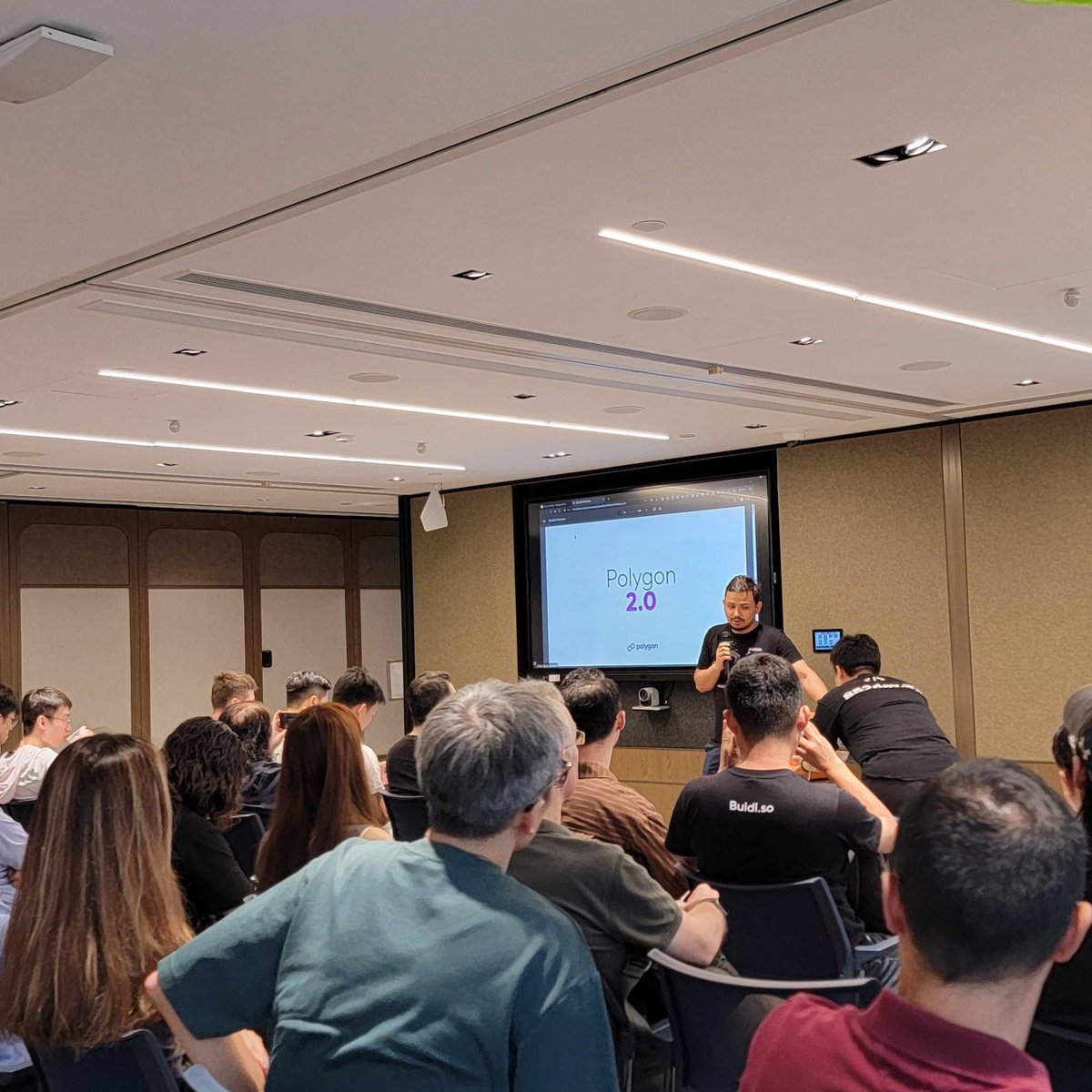 forbole's tweet photo. 👍We've joined a remarkable Polygon Guild HK Meetup event yesterday @0xPolygonHK🔥.

Thanks to @852devxyz for organizing it and inviting us.  Great to see @sandeepnailwal in person. https://t.co/Sj0MUn6kuo