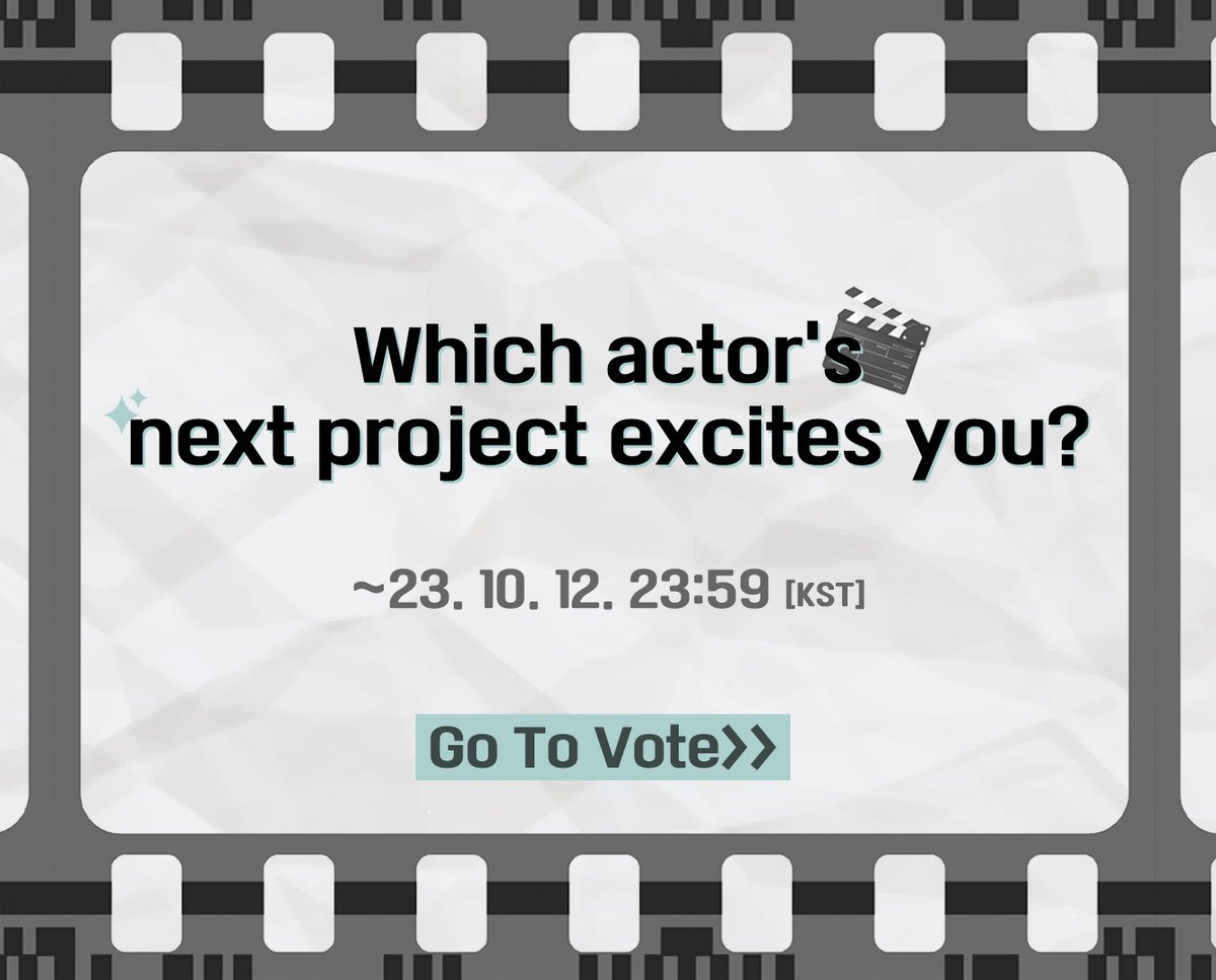 coogoong's tweet photo. [#팬캐스트_투표]

🎬차기작이 기대되는 연기돌은?
🎬Which actor's next project excites you?

광고를 선물해 주고 싶은 아이돌에게 투표해 주세요 .ᐟ 

📍투표 기간 : ~23. 10. 12. (KST) 

📍투표하러 가기
https://t.co/8YP0JgY2ZJ https://t.co/D3zXhmjqsZ