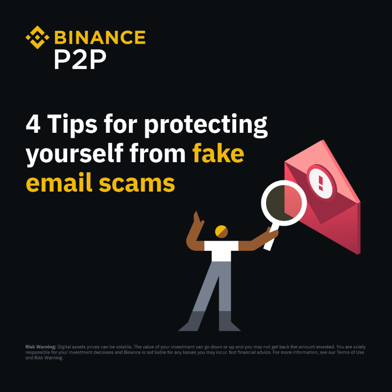 binance's tweet photo. No one wants to fall victim to a fake email scam.

So here are some tips on how to identify and avoid them 🤝