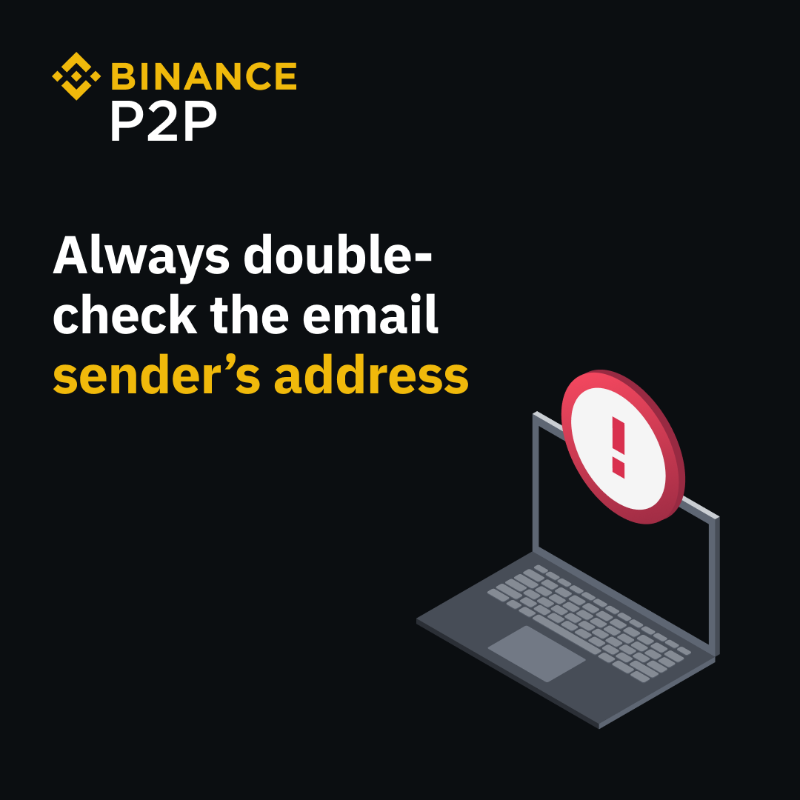 binance's tweet photo. No one wants to fall victim to a fake email scam.

So here are some tips on how to identify and avoid them 🤝