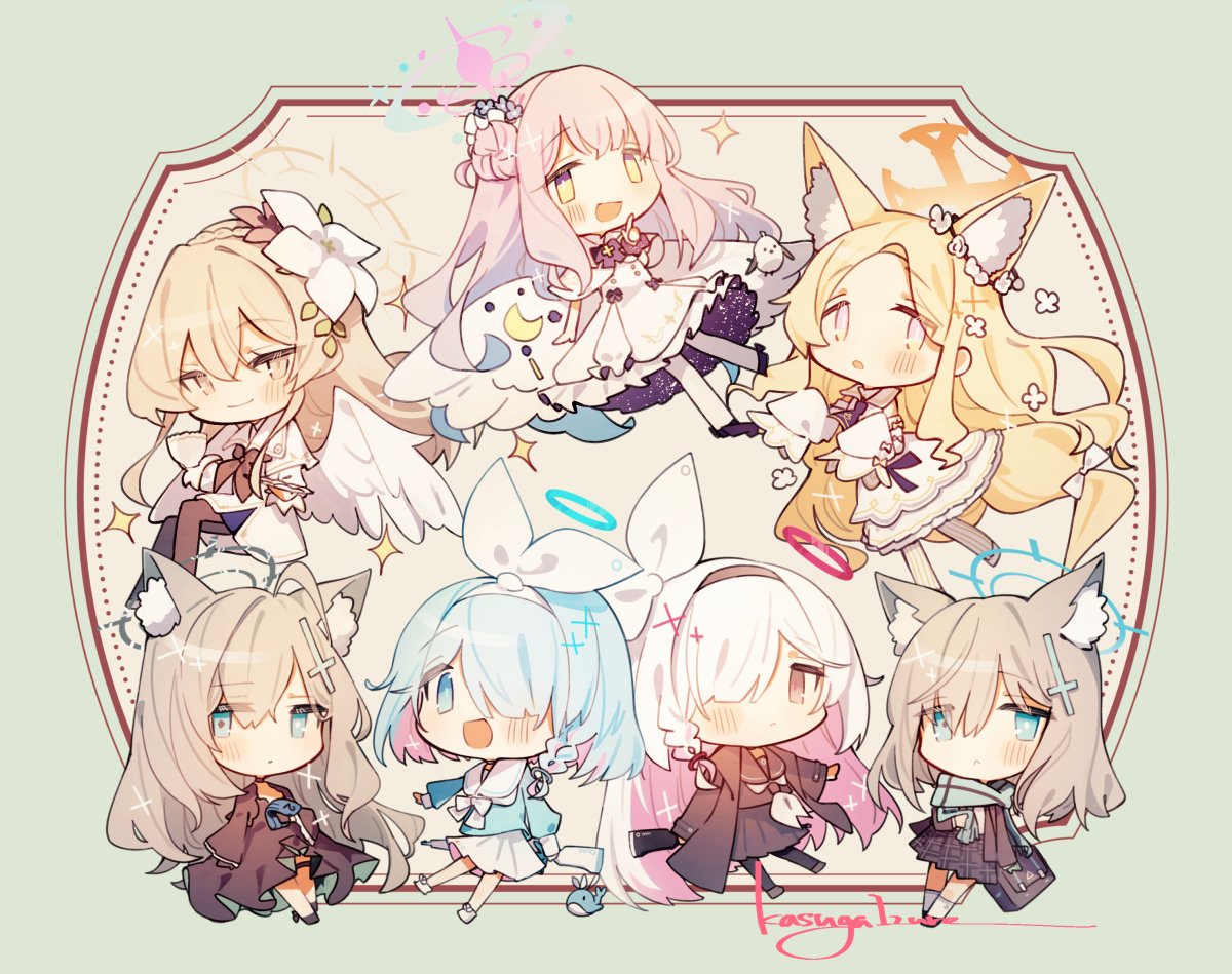 シロコ「ちびティーパーティとアロプラとシロコとシロコテラー!!! 」|春日 / kasugaのイラスト