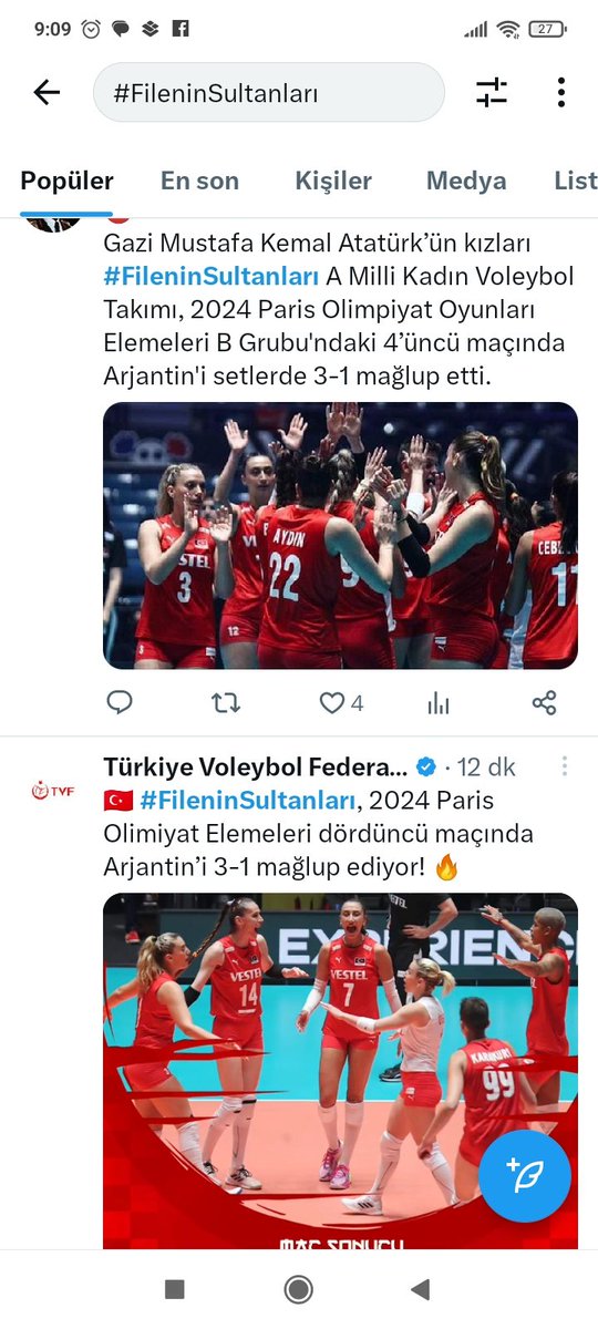 Sırası gelmişken, smaça kalkınca yobaza vurur gibi vuran voleybol takımımıza bir selam çakalım. İMAM HATİPLER KAPATILSIN. YERİNE FEN LİSESİ, SPOR LİSESİ, SANAT LİSESİ AÇILSIN. BİZİM YETENEKLİ GENÇLERİMİZ ÇOĞALSIN UCUBE EĞİTİM SİSTEMİ KENDİNİ İTLAF ETSİN.#EminSoyyiğitTutuklansın
